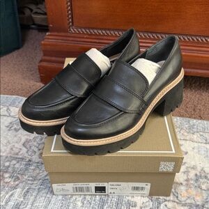 Dolce Vita Black Platform Loafers